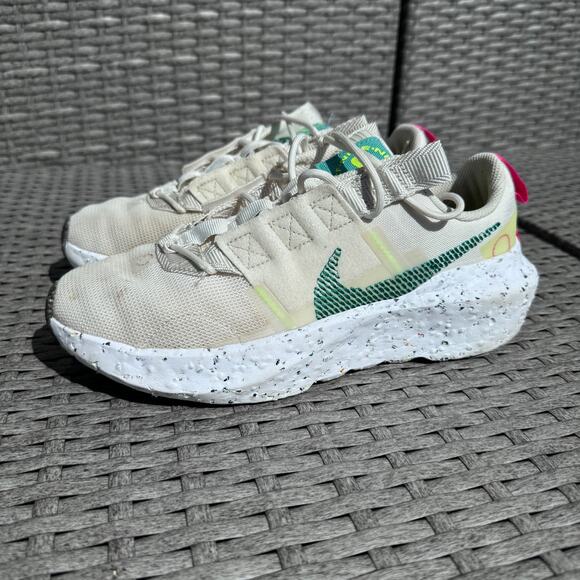 Nike Crater Impact Running Shoes Sneakers Low Top CW2386-004 Beige Womens Size 8 - Picture 1 of 9